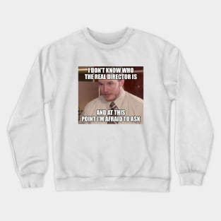 Movie Set Meme Real Director Crewneck Sweatshirt